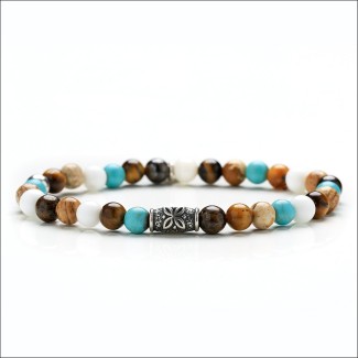 Bracciale Gerba uomo donna multicolor elastico - HAVANA