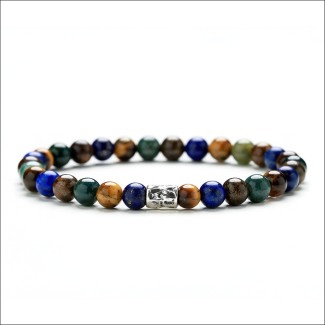 Mehrfarbiges elastisches Frauen-Troddel-Armband - MAGISCHER WALD