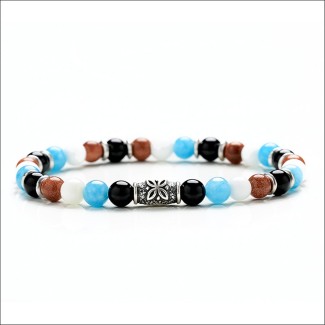 Bracciale Gerba uomo donna multicolor elastico - NADIR