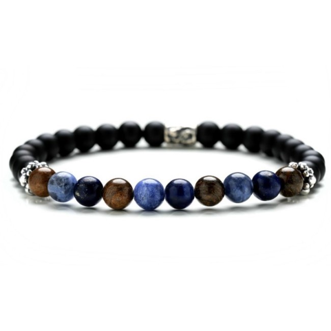 Herren-Troddel-Armband Elastische Monochrom-Frau - SCHWARZE JEANS