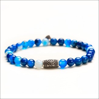 Bracciale Gerba uomo donna turchese elastico - HEAVEN