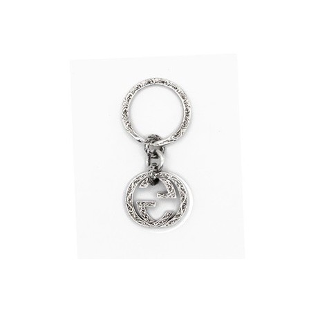 Portachiavi in argento Gucci linea Interlocking - YBF45530800100U