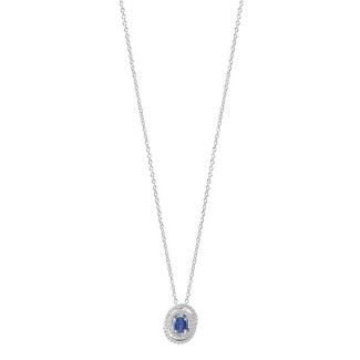 Salvini necklace with sapphire and diamonds line Gemma - 20073785