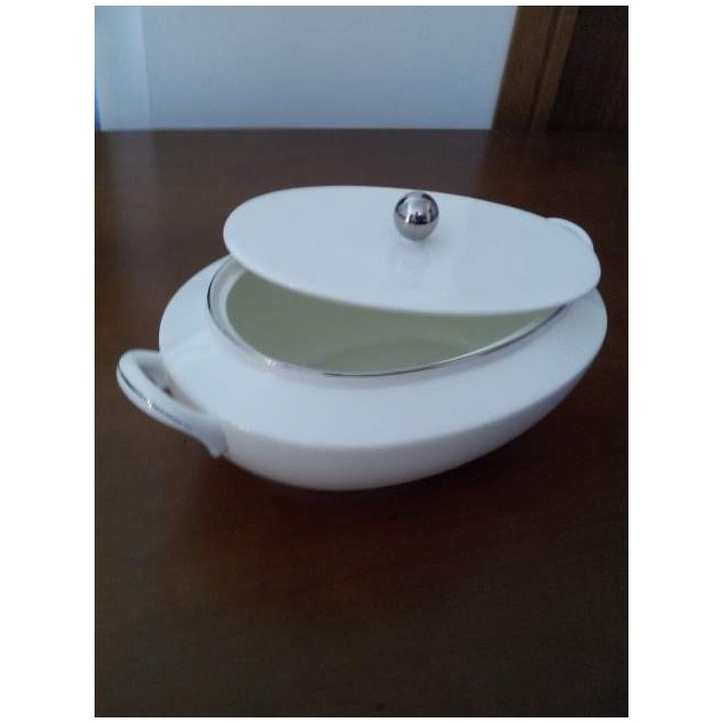 Zuppiera Richard Ginori linea Lago filo platino