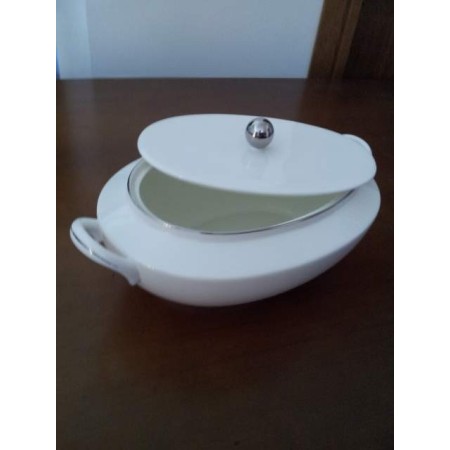 Zuppiera Richard Ginori linea Lago filo platino