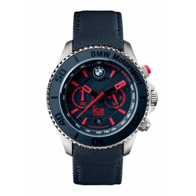 Orologio Ice BMW Motorsport crono acciaio - blu indici rossi