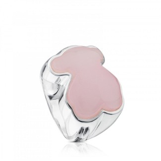 Tous Neue Farbe Rosa Rose Quarz Ring - 615435591