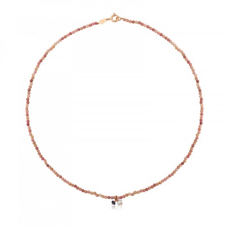 Collana Tous Camille in pietre color salmone - 712162552