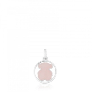 Pendant Tous Camille small with pink quartz - 712164660