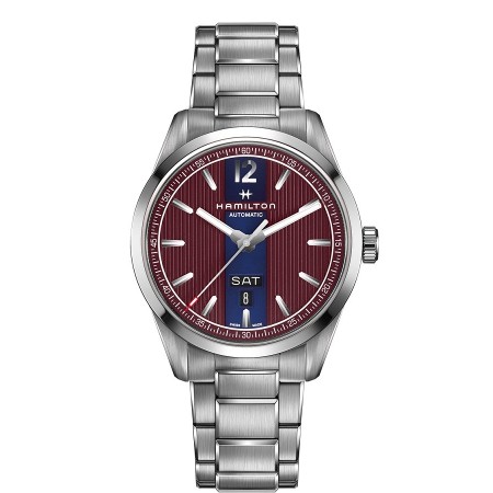 Hamilton Broadway Tag Datum Uhren Bordeaux und Blue Cars - H43515175