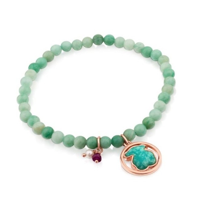 Bracciale Tous Camille amazzonite verde con elastico - 712161610