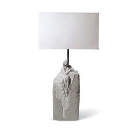 Lampada Lladrò Donna che Medita in porcellana - 01008551