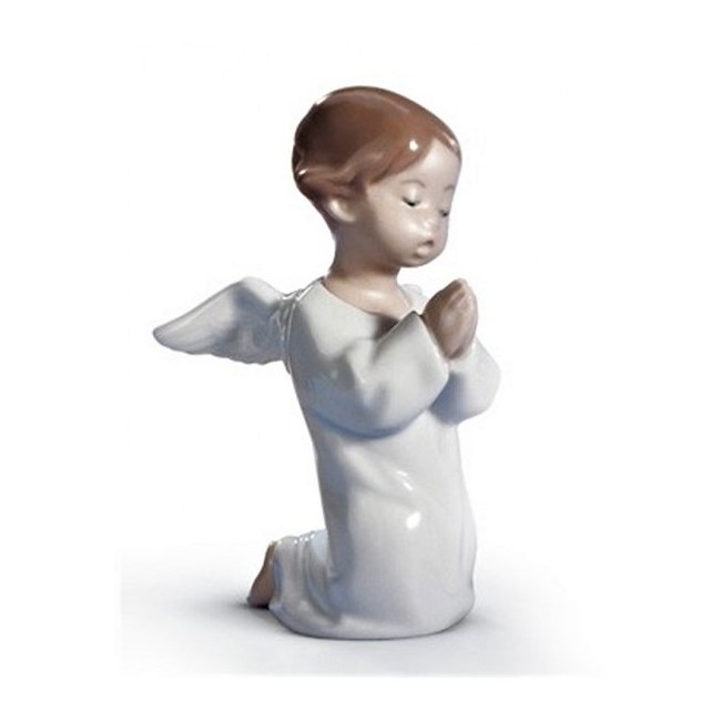 Sculpture Lladrò Angelo Pregnant in Porcelain - 01004538