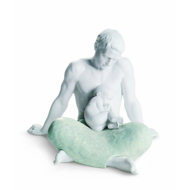 Sculpture Lladrò The Satin Porcelain Father - 01008407