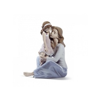 Scultura Lladrò Mommy's little Girl in porcellana - 01008623