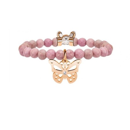 Bracciale Kidult donna Farfalla rosè e rodonite - 731126