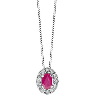 Bliss Regal Necklace with Rubuno and Diamonds - 20073986