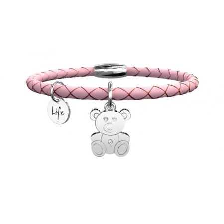 Bracciale Kidult donna Orsetto pelle rosa - 231520