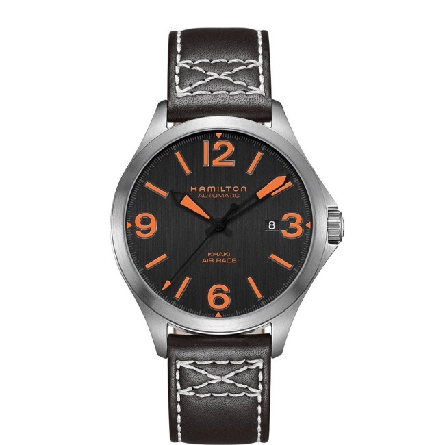 Orologio Hamilton Khaki Aviation Air Race indici arancio - H76535731