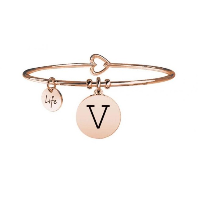 Kidult Damen Armband Initial V Rosè - 731014V