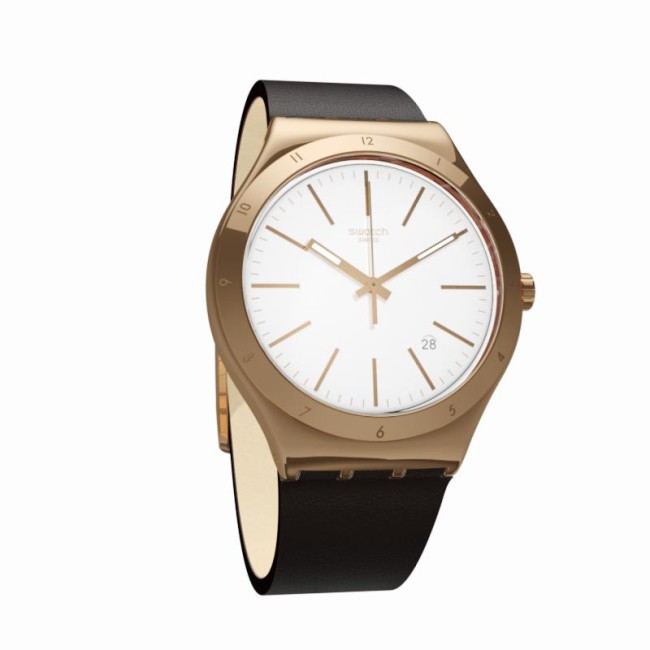 Swatch Irony Tic-Brown Watch - YWG405