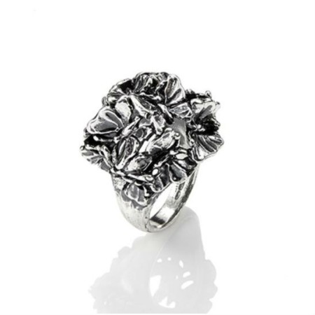 Boule ring Bouquet Silver burnished butterflies - GR9798/14