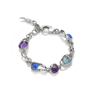 Raspini Silver high line bracelet and hydrothermal quartz - 9882