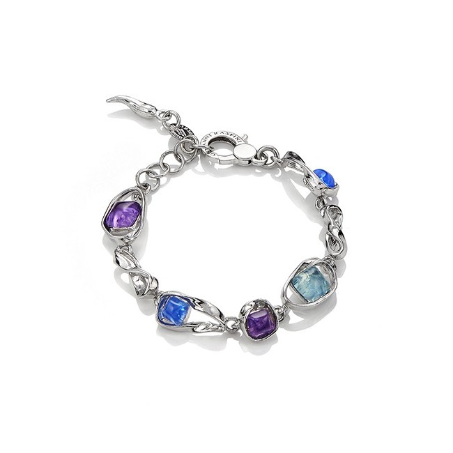 Raspini Silber High Line Armband und hydrothermalen Quarz - 9882