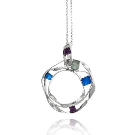 Raspini necklace High line silver and quartz hydrothermal - 9882