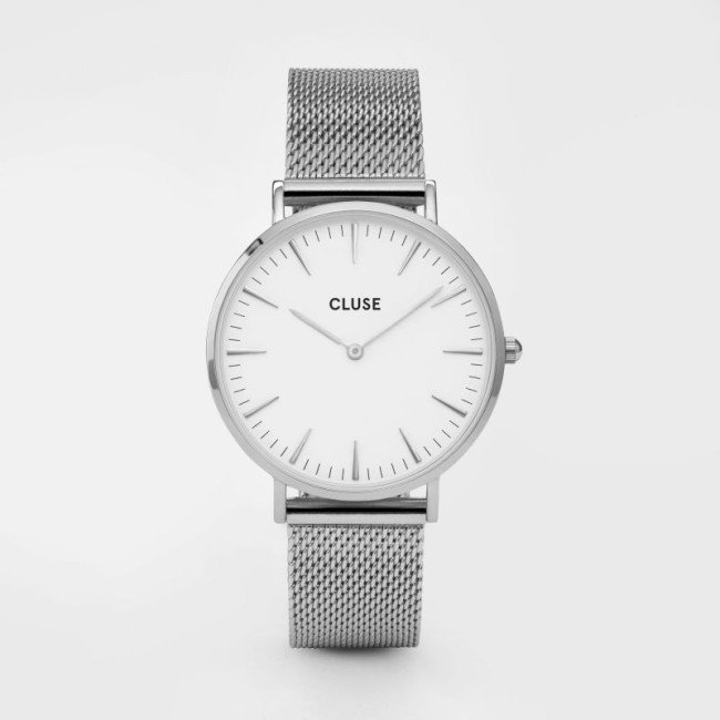 Unisex Closed Watch La Bohème Mesh silver classic - CL18105