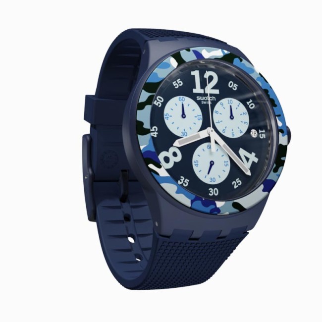 Swatch Camoblu Chronograph Watch - SUSN414
