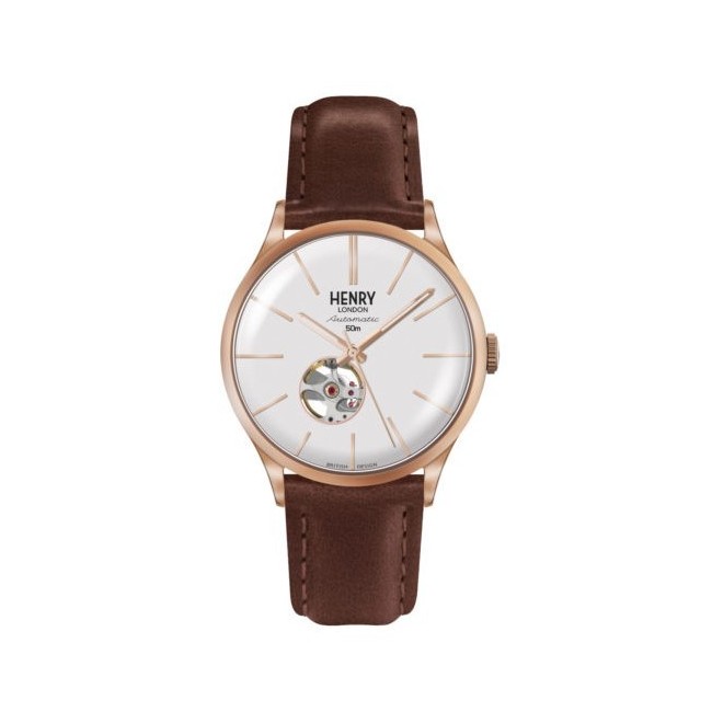 Orologio vintage Henry London Heritage Automatic rosè HL42AS0276