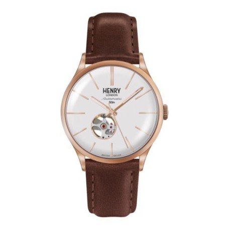 Orologio vintage Henry London Heritage Automatic rosè HL42AS0276