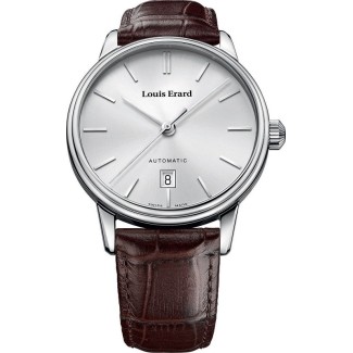 Louis Erard Heritage Automatik Leder Silber Uhr - 69266AA11