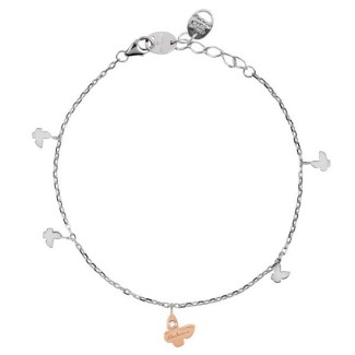 Bracciale Salvini Be Heppy Chic farfalle pendenti con brillante