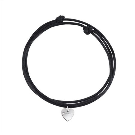 Lanyard Halskette Salvini Minimal Pop Herz Anhänger mit Brillant