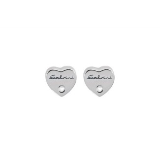 Salvini earrings Be Happy heart-shaped With diamont - 20060201