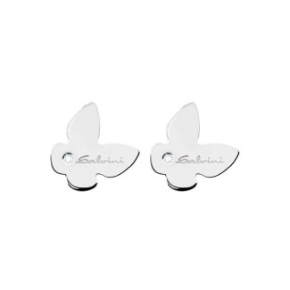 Salvini Minimal Earrings Butterfly shaped and diamonds - 20049489