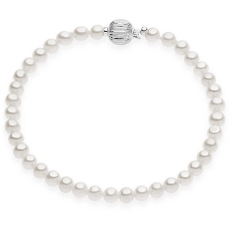 Bracciale Comete gioielli Fantasie di Perle con oro bianco BRQ261B