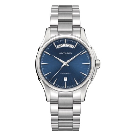 Orologio Jazzmaster Day Date auto quadrante blu  H32505141