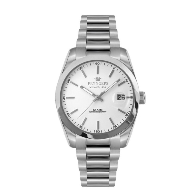 Pryngeps Uhr aus Stahl DateJust Modell weiß - A1027