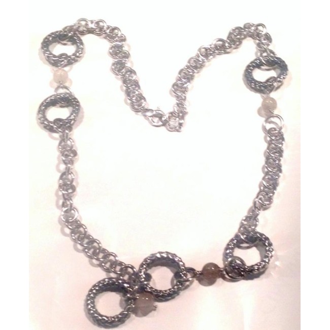 Necklace in silver and citrine-GR7321