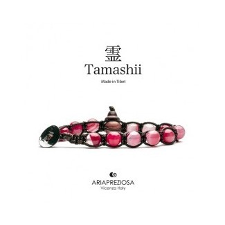 Bracciale Tamashii Agata Ciliegia striata un giro- BHS900-164