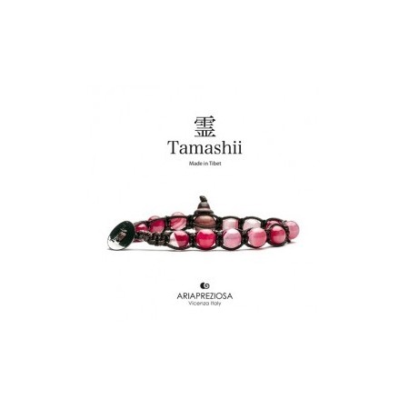 Bracciale Tamashii Agata Ciliegia striata un giro- BHS900-164