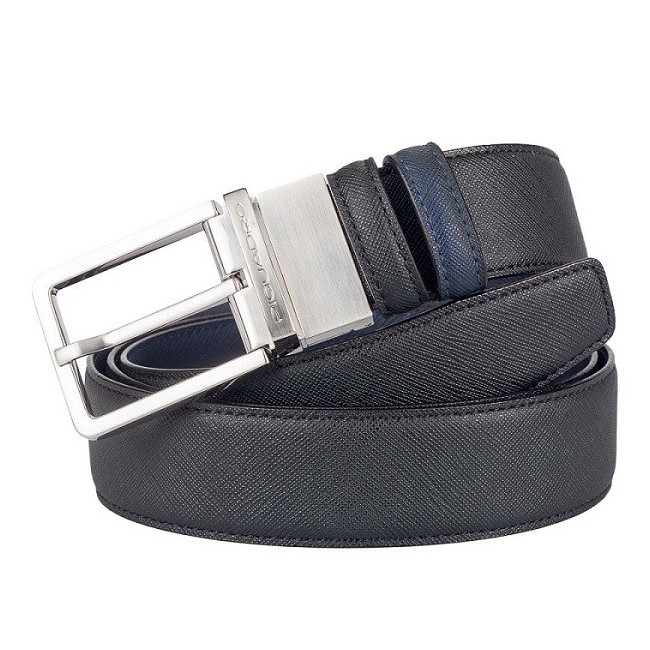 Double-face men's belt Piquadro Crayon CU3051AY / NB