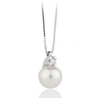 Collana Perla e Brillanti - 1GPC085CC5450