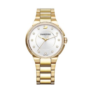 Swarovski watch, City Yellow Gold Tone, steel bracelet
