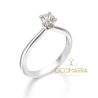 Mimì Solitaire Ring mit Goldreif mit 0.30G Diamant