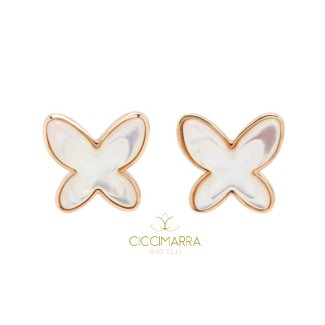 Mimì FreeVola earrings in rose gold and mother of pearl OXM113R8M1