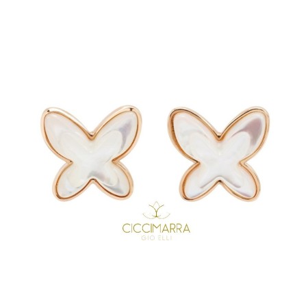 Mimì FreeVola earrings in rose gold and mother of pearl OXM113R8M1